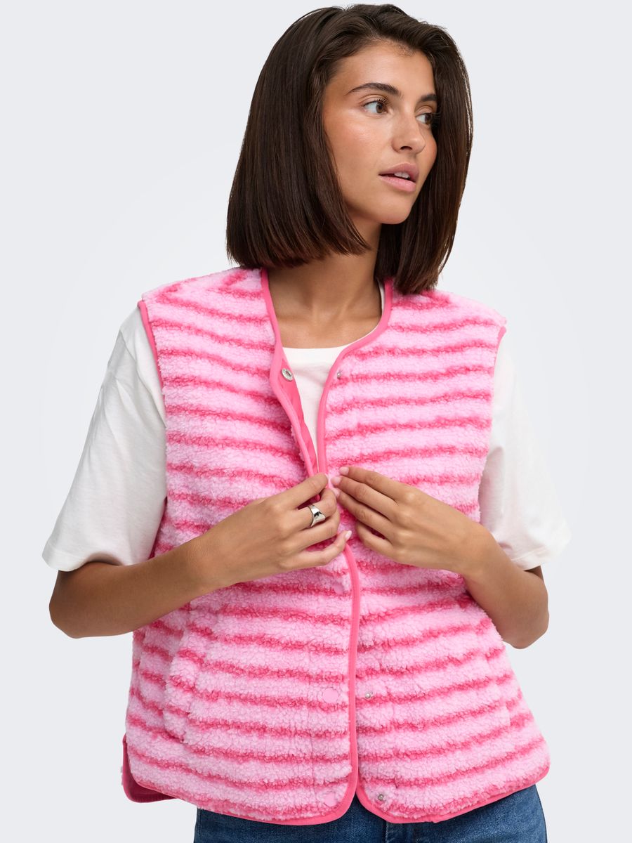 JDYSIMINA TEDDY PRINT WAISTCOAT OTW QIQ
