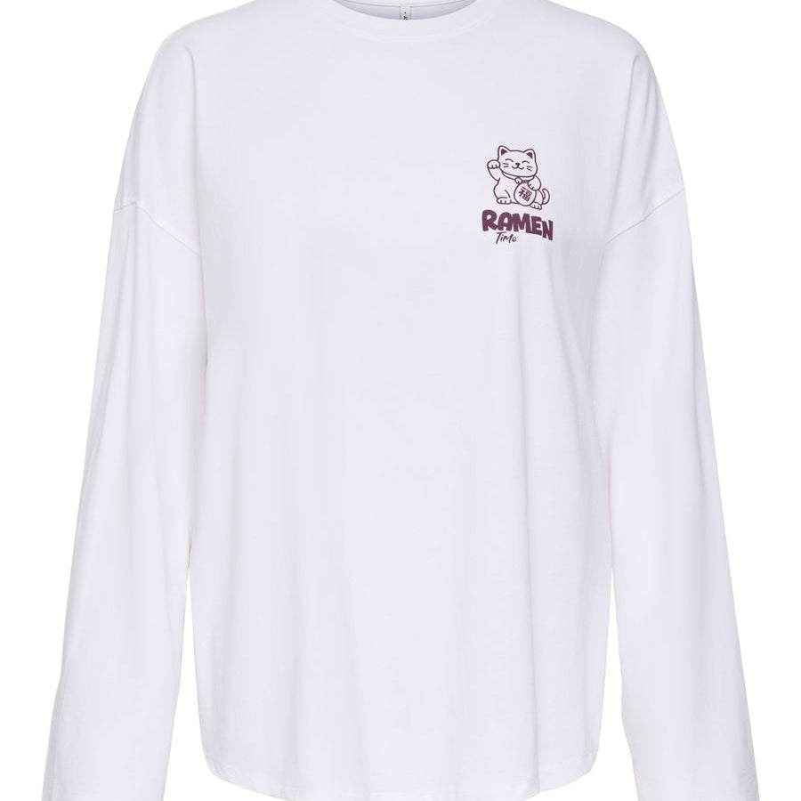 ONLCELESTINE L/S PRINT TOP BOX JRS