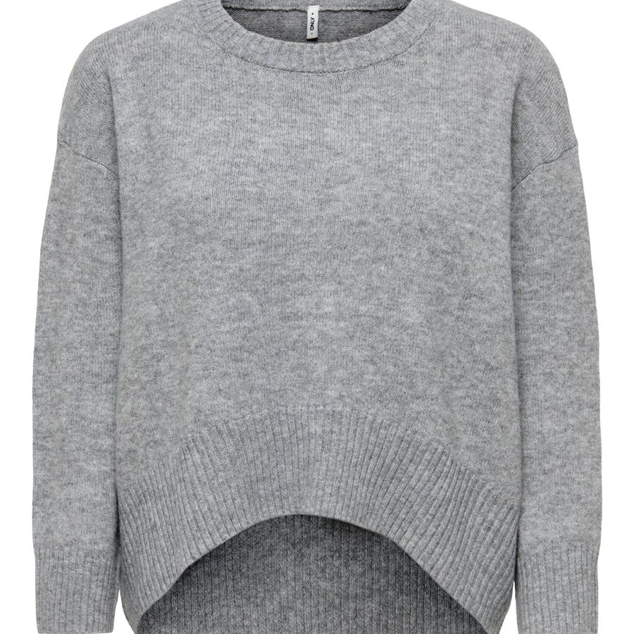 ONLALIVIA LS HIGH-LOW O-NECK NOOS KNT
