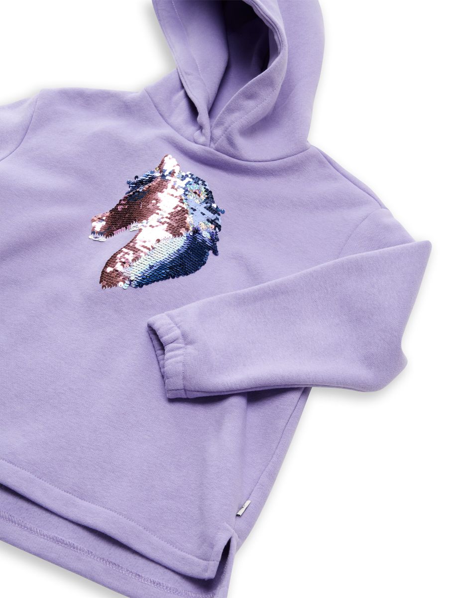 Hoodie Sweatshirt mit Wendepailletten