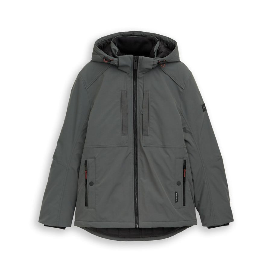 Funktionsjacke mit abnehmbarer Kapuze