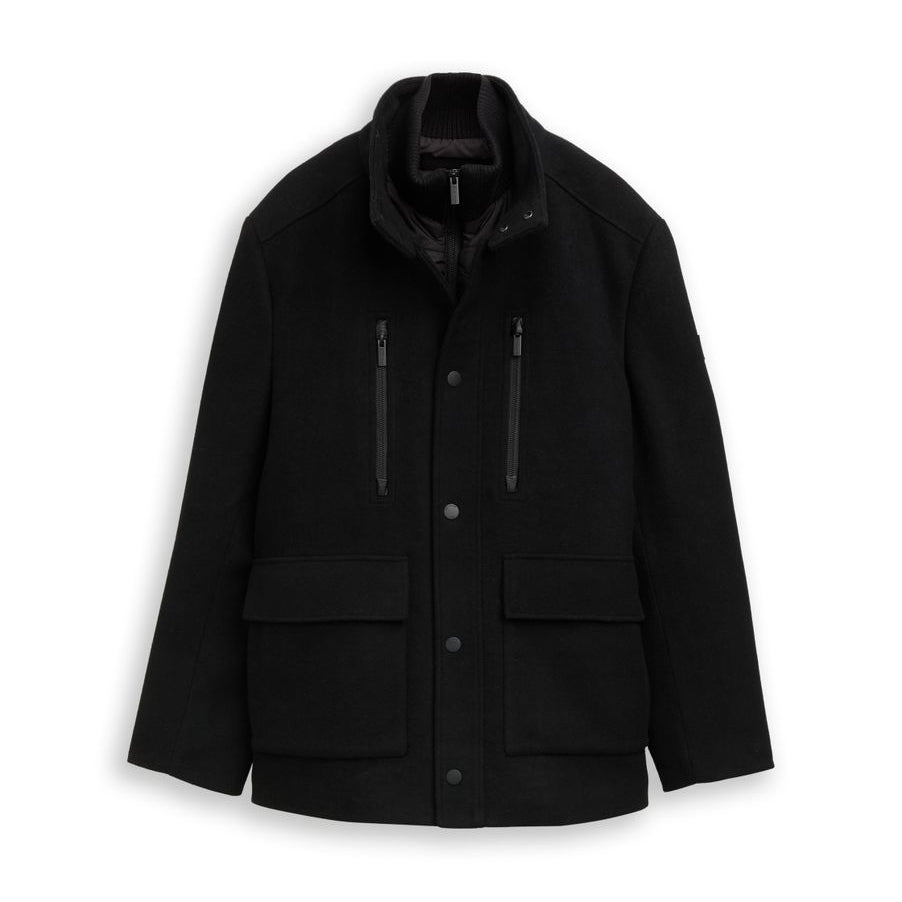 2-in-1 Wolljacke mit abnehmbarem Einsatz