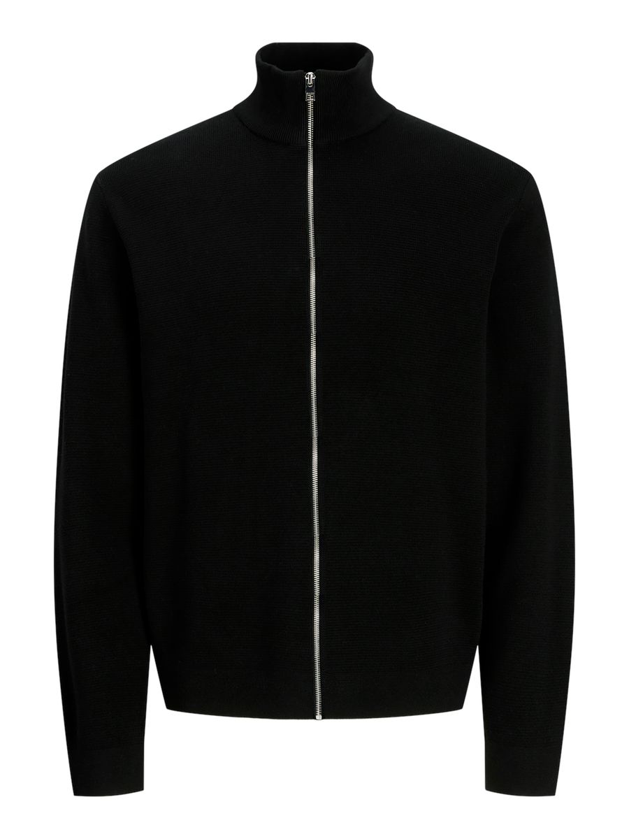 JJMILANO STITCH HIGH NECK CARDIGAN