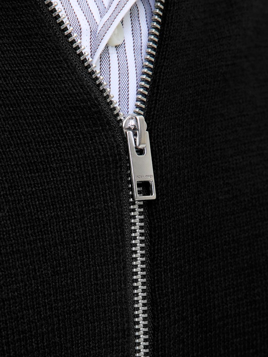 JJMILANO STITCH HIGH NECK CARDIGAN