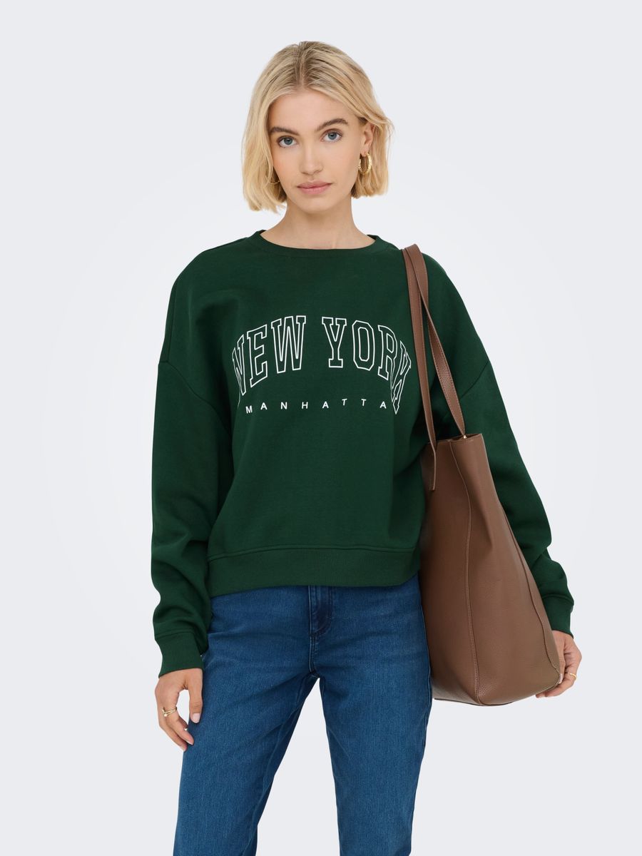 ONLSWEAT LIFE L/S CREW O.SIZE STATE NOOS