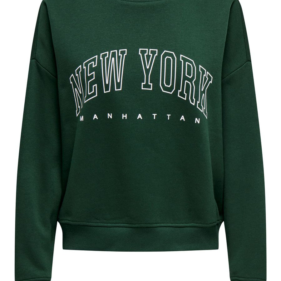 ONLSWEAT LIFE L/S CREW O.SIZE STATE NOOS