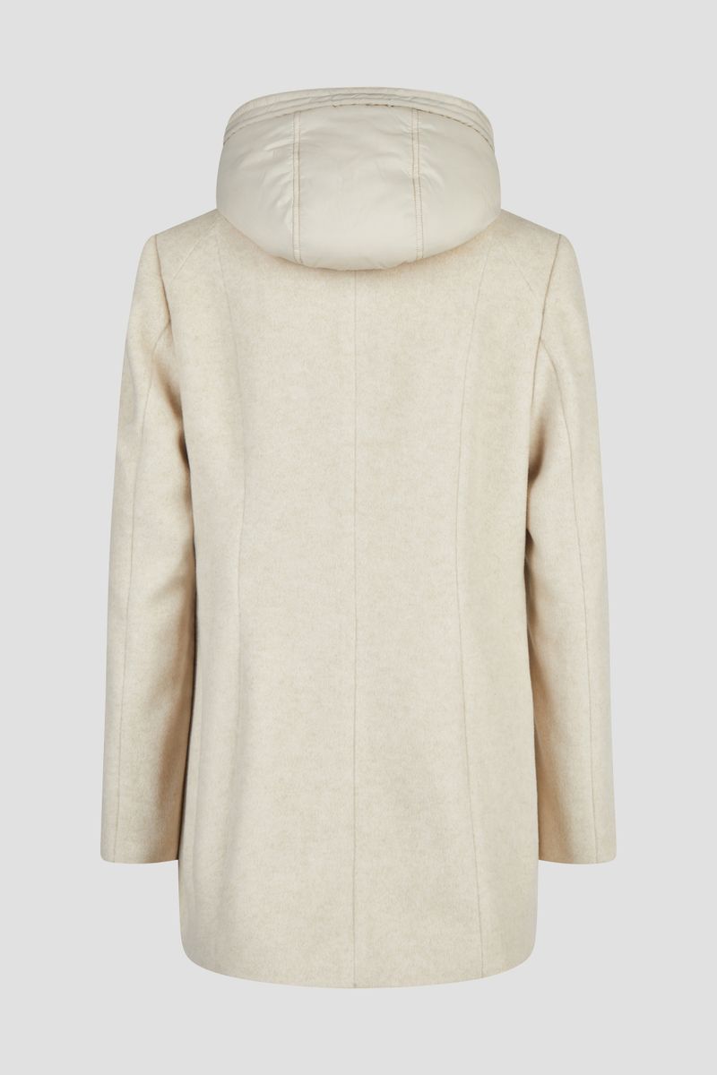 Wolljacke mit Kapuze