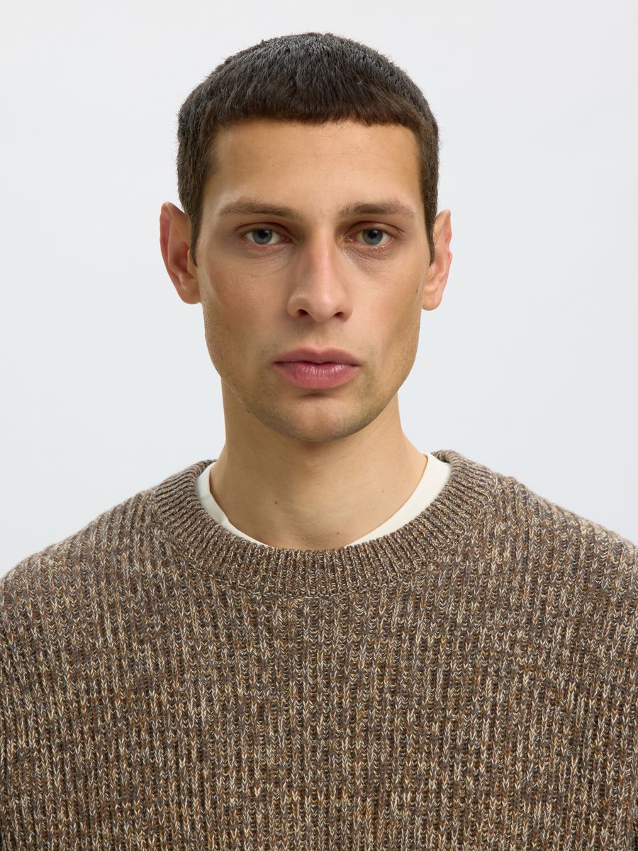 SLMTILUM LS KNIT RLX CREW NECK NOOS