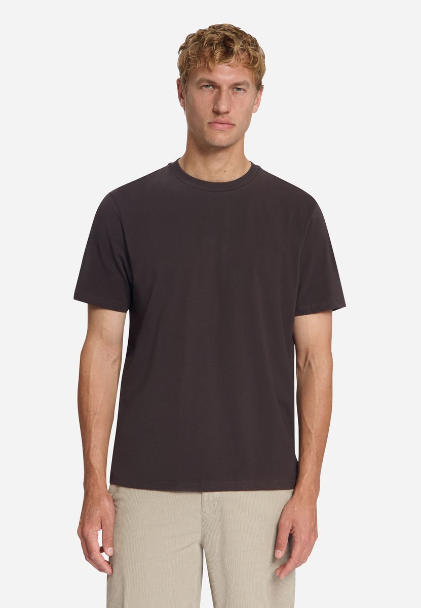 T-Shirt Crewneck Solid Basic Stretch