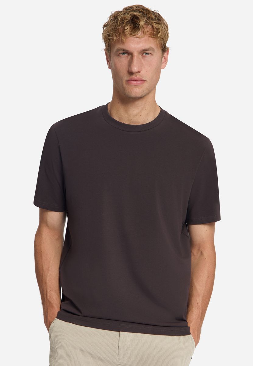 T-Shirt Crewneck Solid Basic Stretch