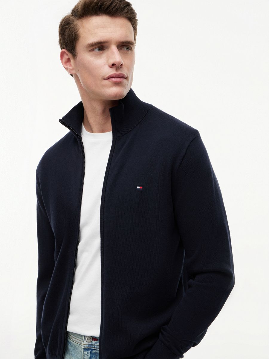 ESSENTIAL COTTON ZIP THRU