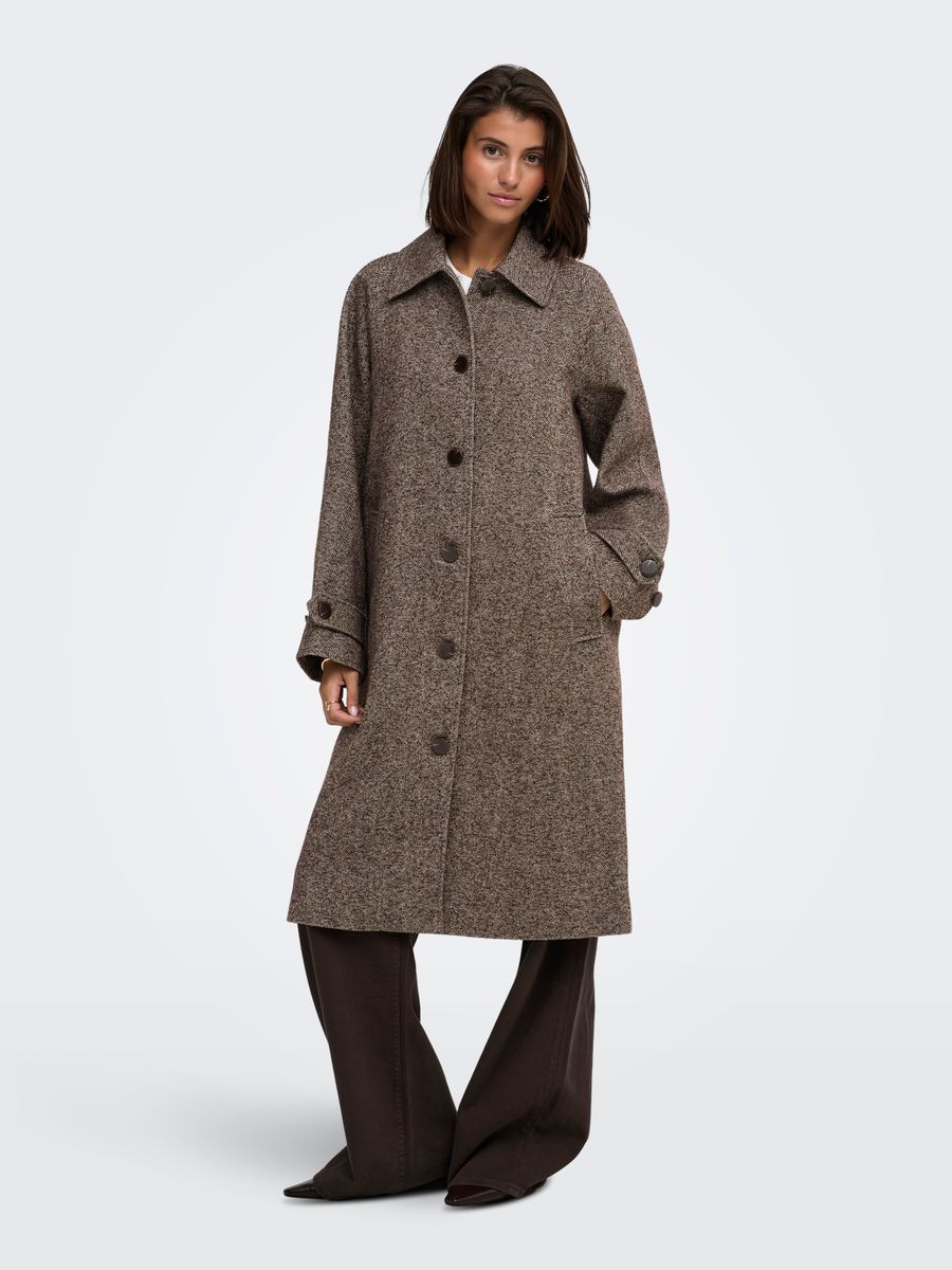JDYVINGA HERRINGBONE LONG COAT OTW YFM