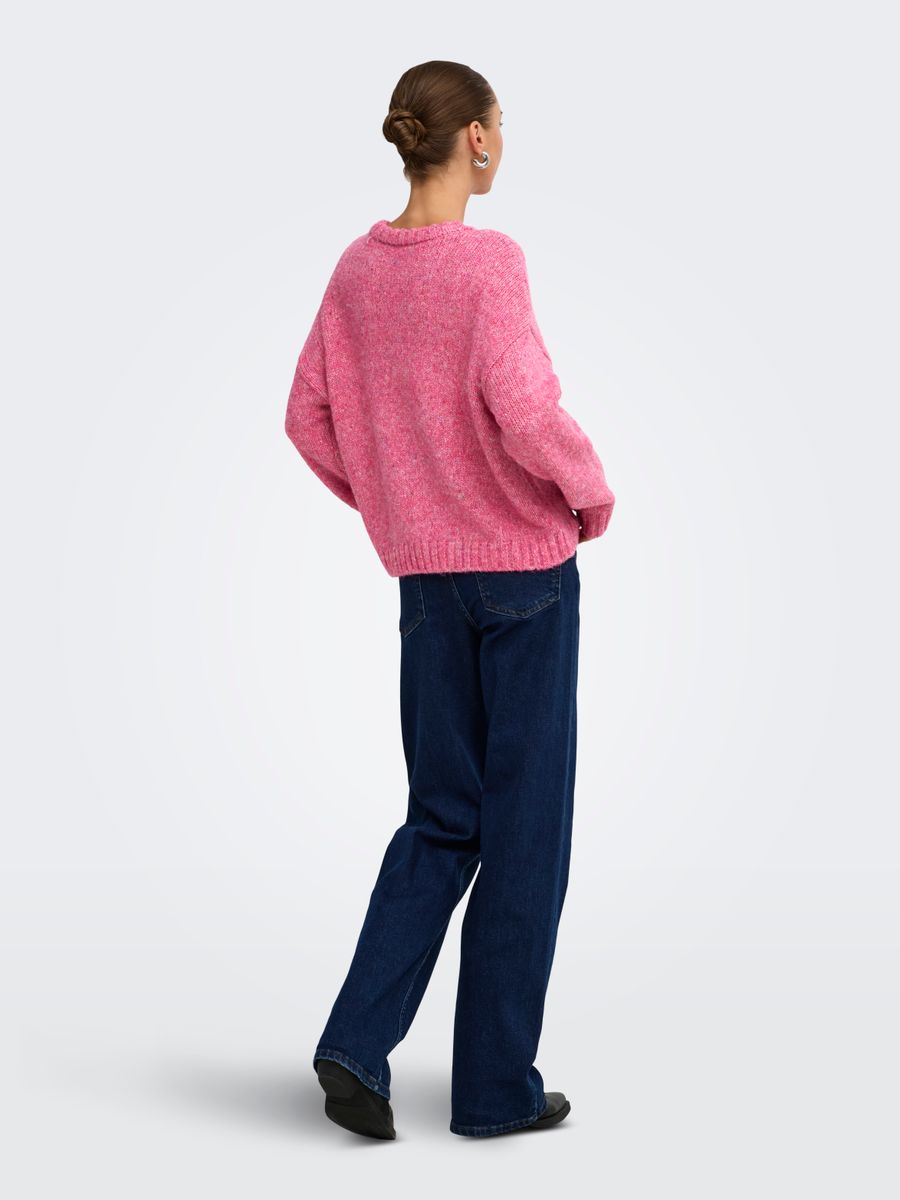 ONLSMILLA LS LOOSE O-NECK CS KNT