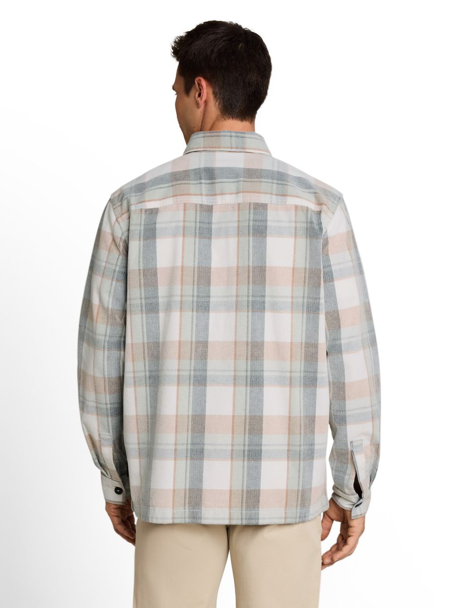 Cord Overshirt mit Karomuster
