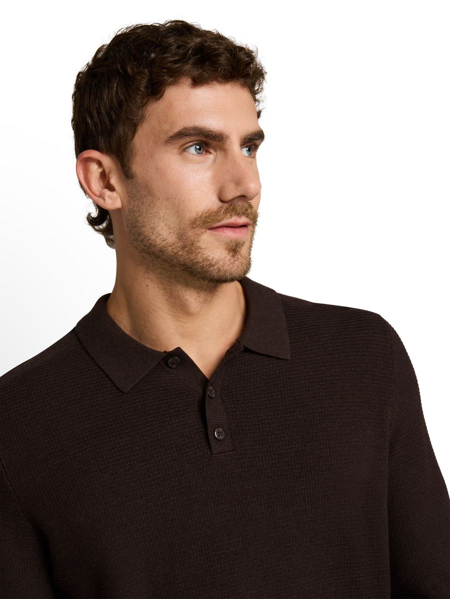 Strickpullover mit Polokragen