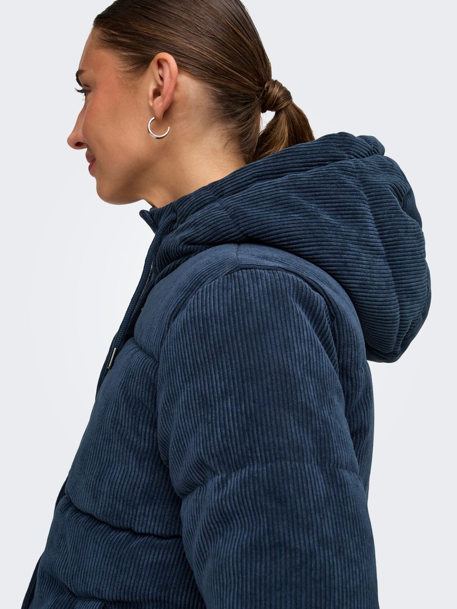 JDYVITA CORD SHORT HOOD PUFFER OTW YFM
