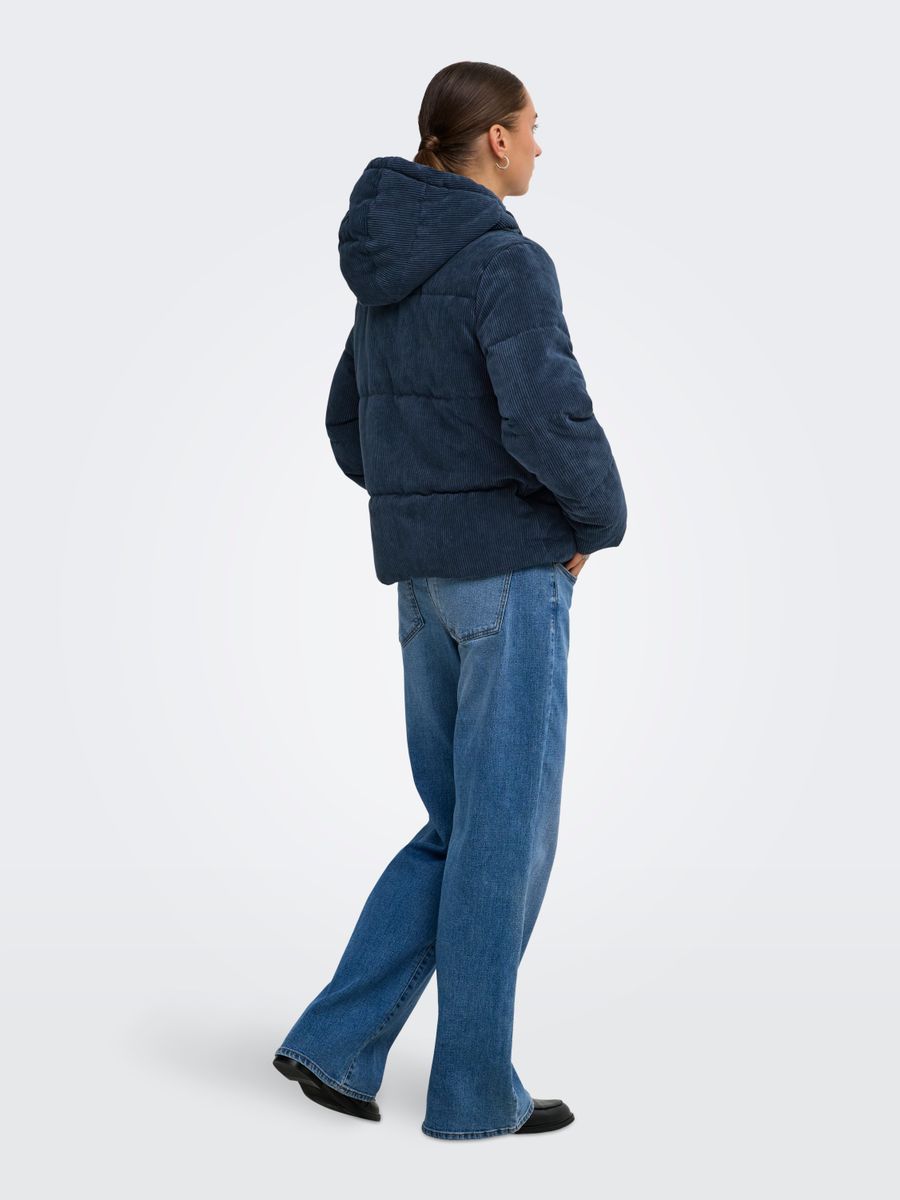 JDYVITA CORD SHORT HOOD PUFFER OTW YFM