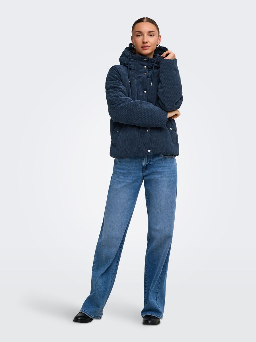 JDYVITA CORD SHORT HOOD PUFFER OTW YFM