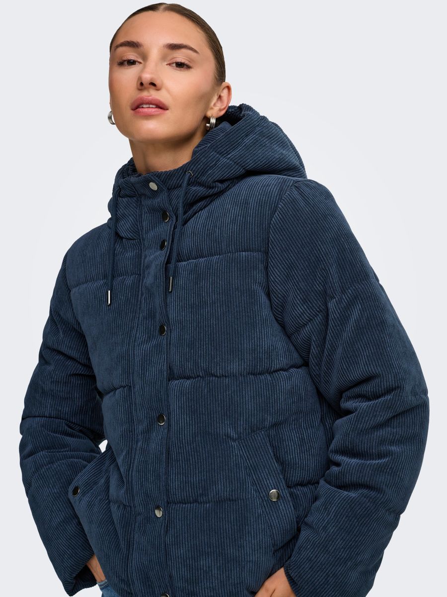 JDYVITA CORD SHORT HOOD PUFFER OTW YFM