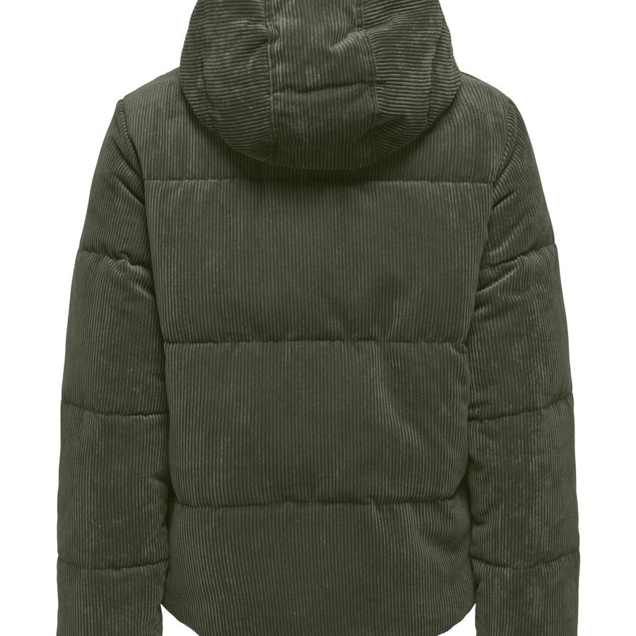 JDYVITA CORD SHORT HOOD PUFFER OTW YFM