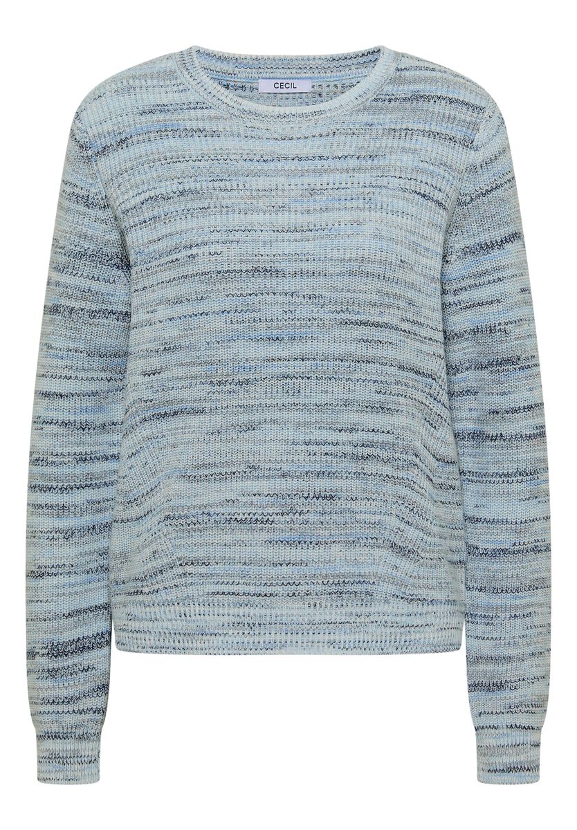 Pullover mit Rundhals und Space-Dye-Optik