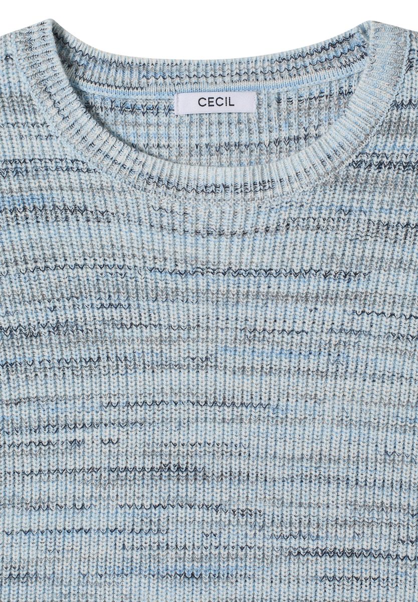 Pullover mit Rundhals und Space-Dye-Optik