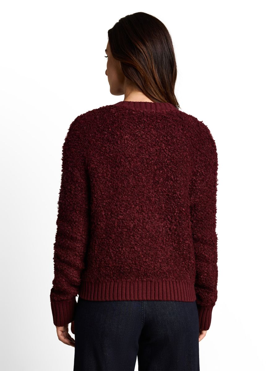 Loose Fit Bouclé Cardigan