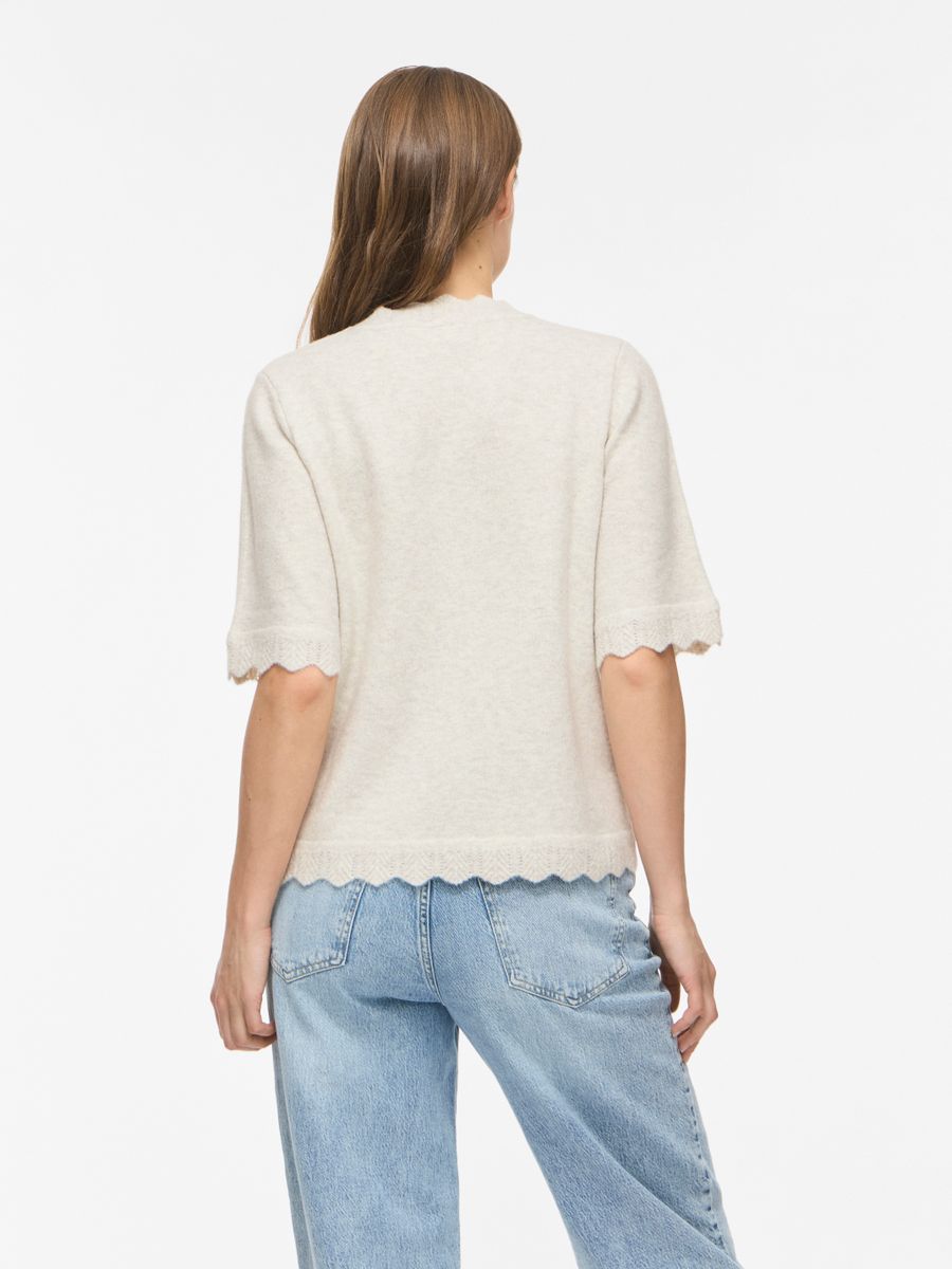 VINIKOLINA O-NECK 2/4 KNIT TOP - NOOS