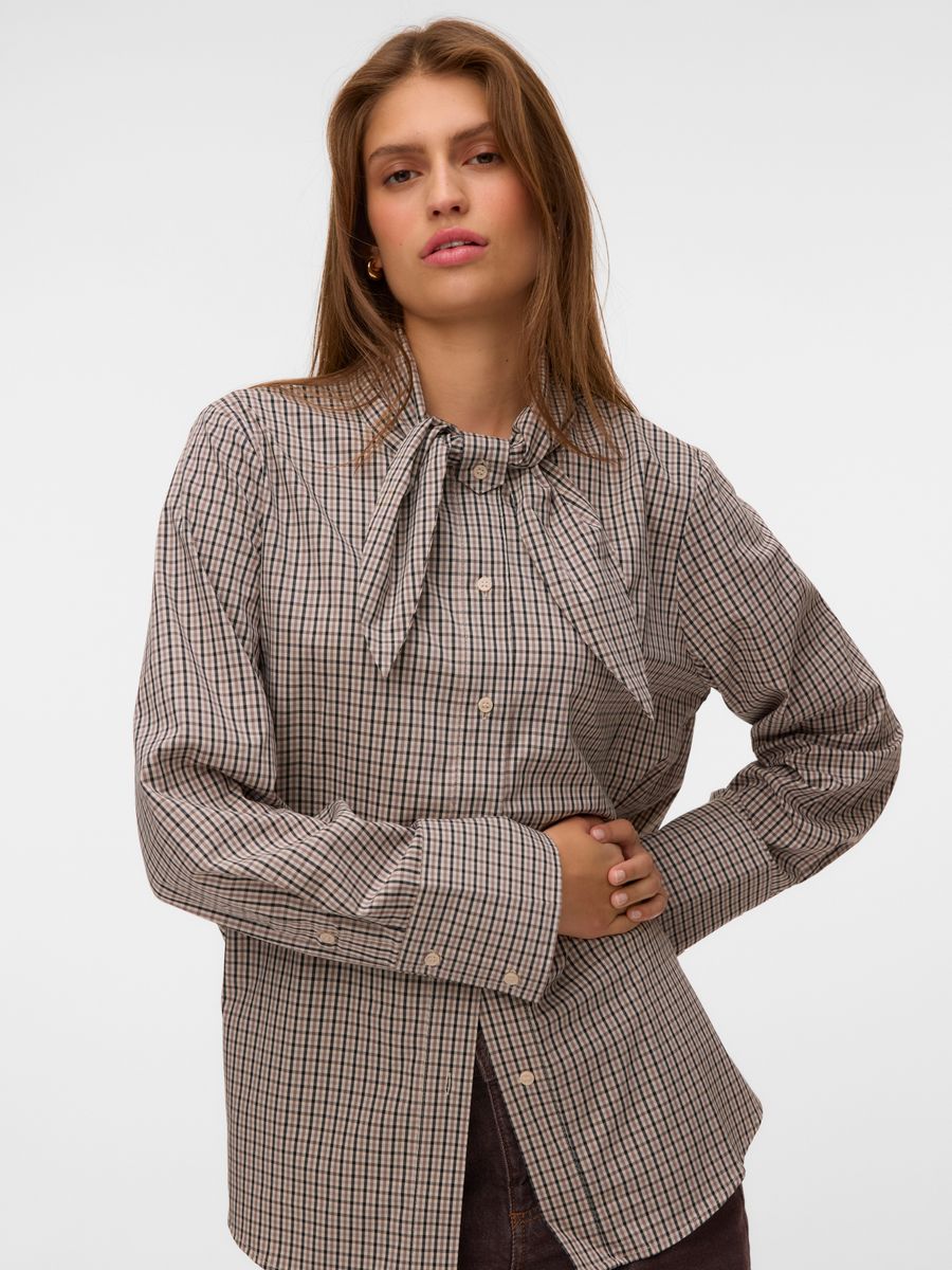 VMSYNNE LS NECK SCARF SHIRT WVN NOOS
