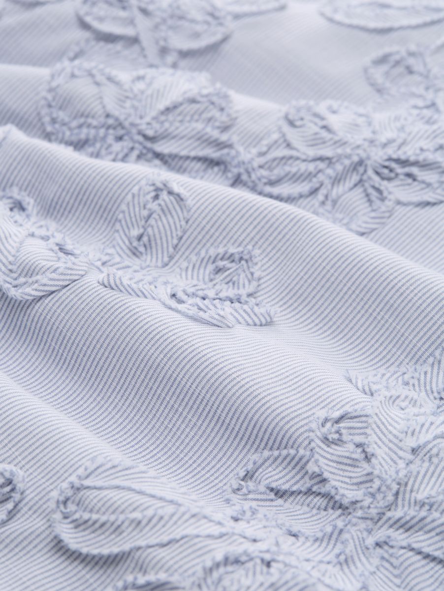 Bluse mit Blumen-Stickerei