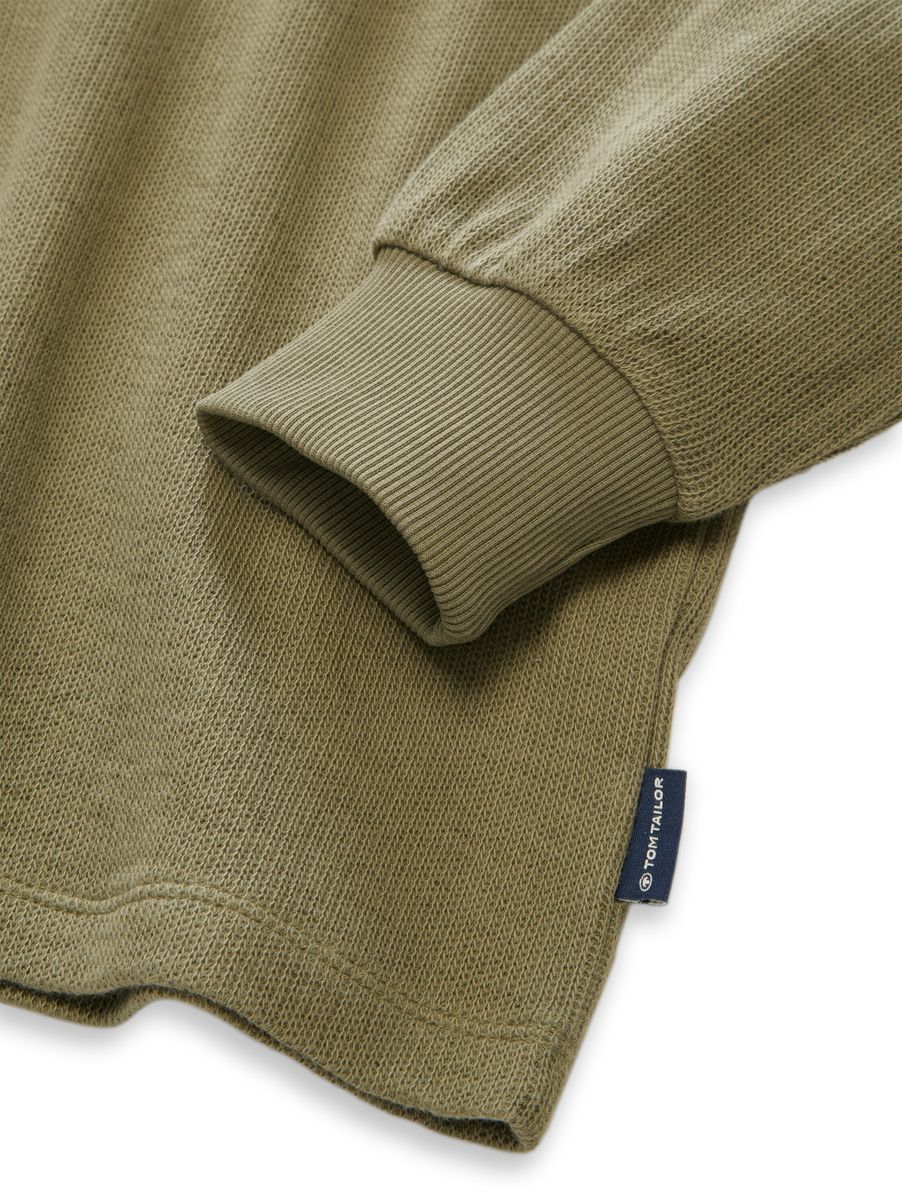 Oversize Langarmshirt in Strick-Optik