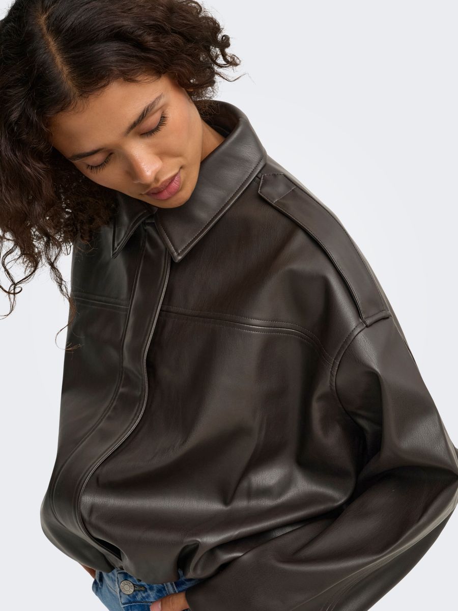 JDYANE FAUX LEATHER BAT JACKET OTW NOOS