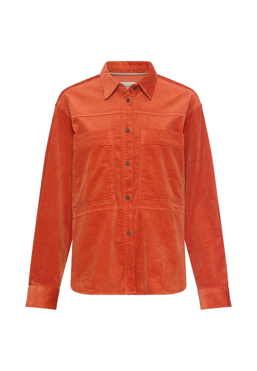 Oversize-Bluse mit Hemdkragen