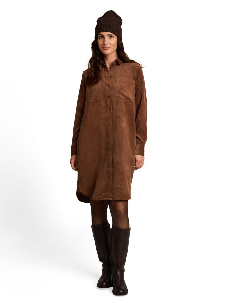 Cordkleid mit Eingriffstaschen