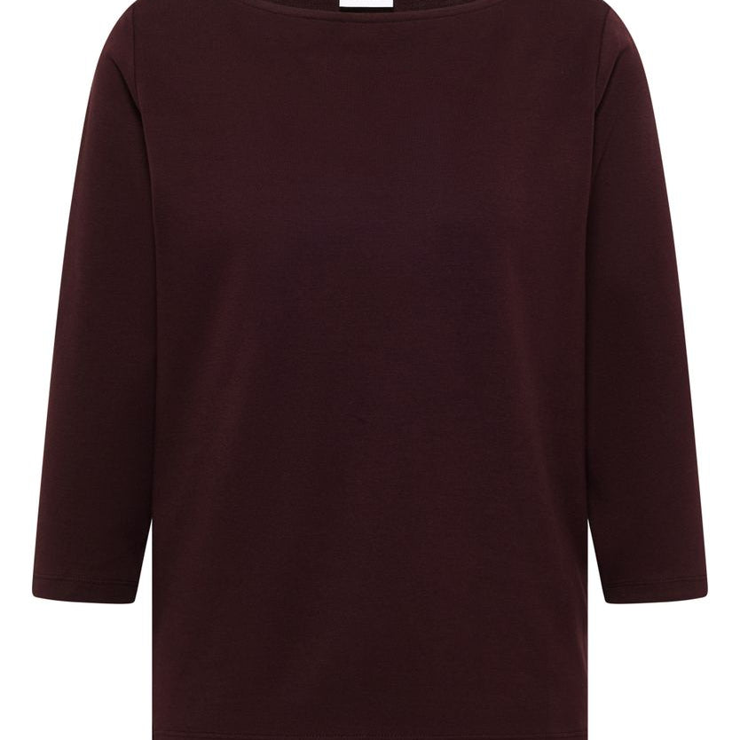 Basic Shirt mit U-Boot-Ausschnitt