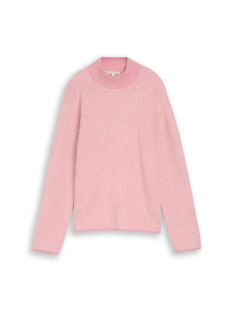 Loose Fit Strickpullover mit Wollanteil