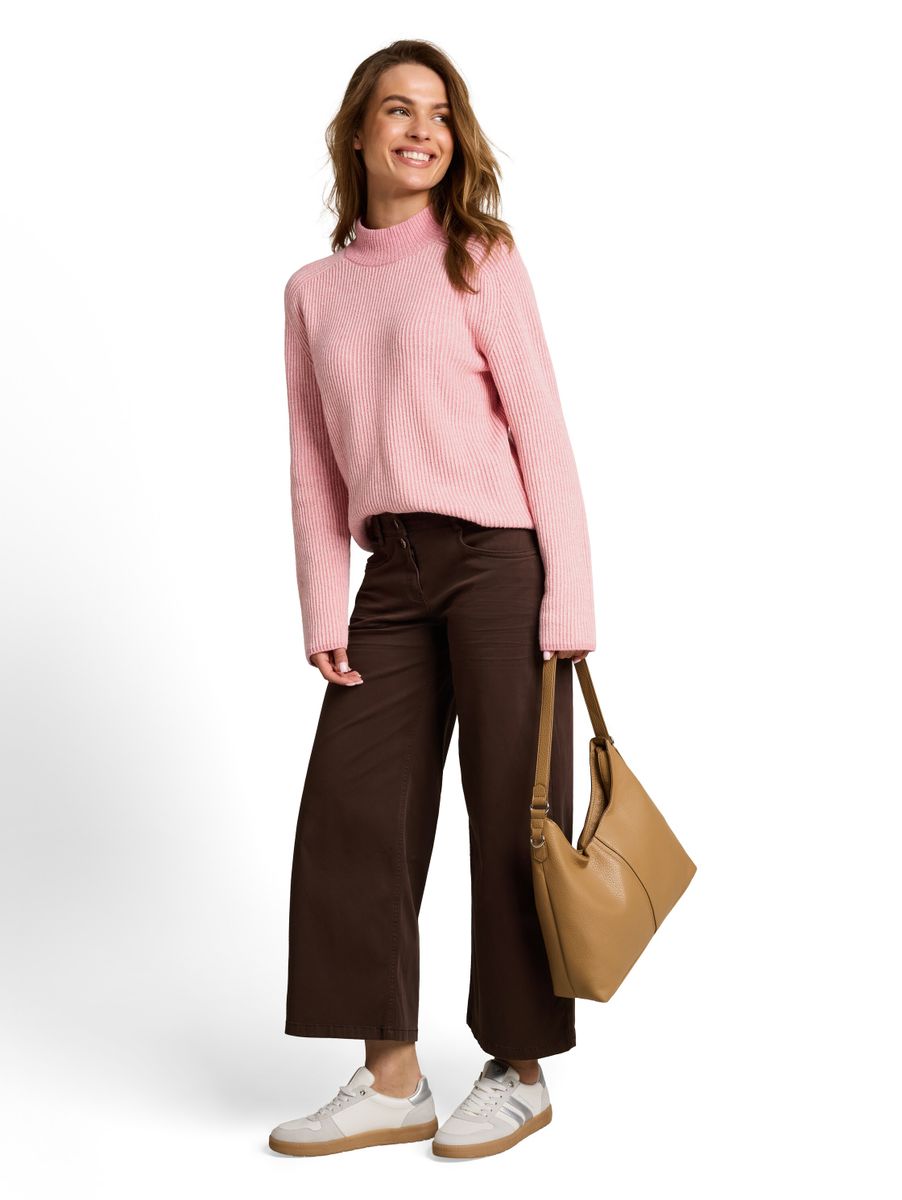 Loose Fit Strickpullover mit Wollanteil