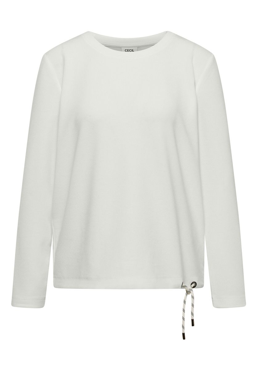 Langarm Shirt mit Rundhals und Tunnelzug