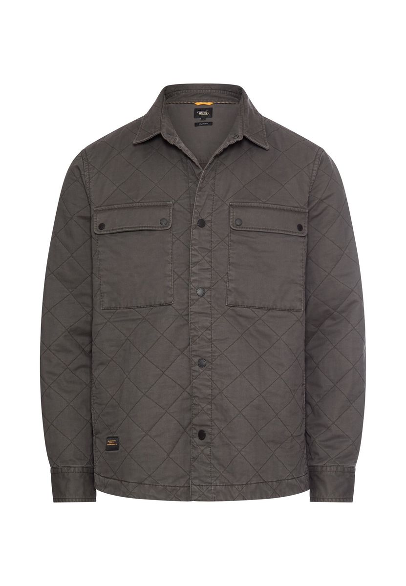 Overshirt mit Rautenmuster