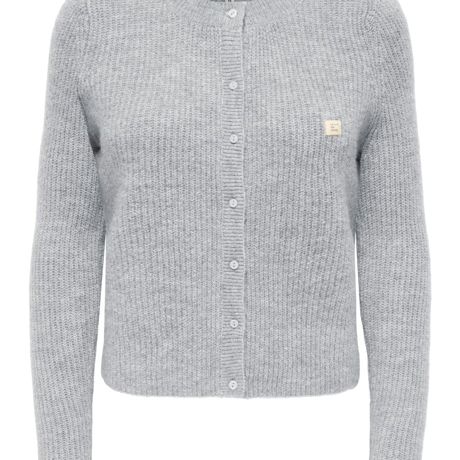 ONLVIGGA LS O-NECK BADGE CARDIGAN KNT