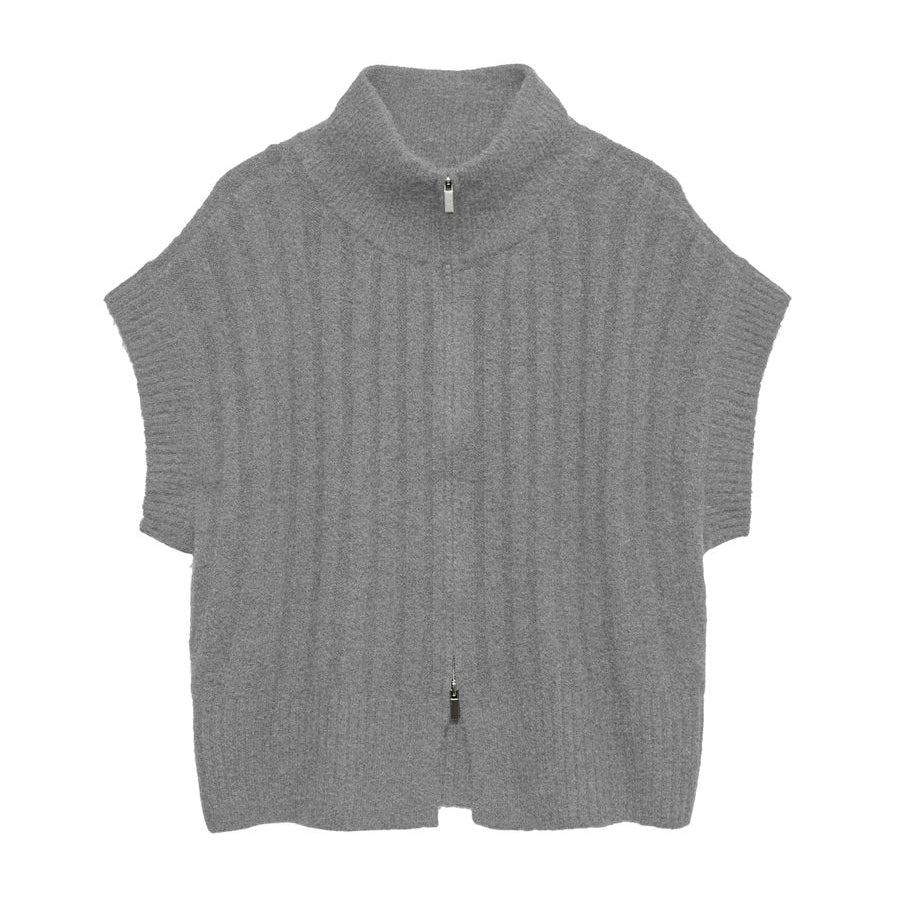 VMBANG RIB SL HIGHNECK ZIPPER VEST NOOS