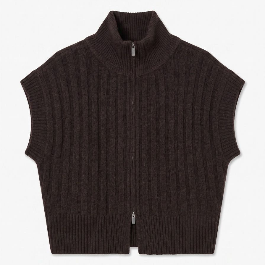VMBANG RIB SL HIGHNECK ZIPPER VEST NOOS