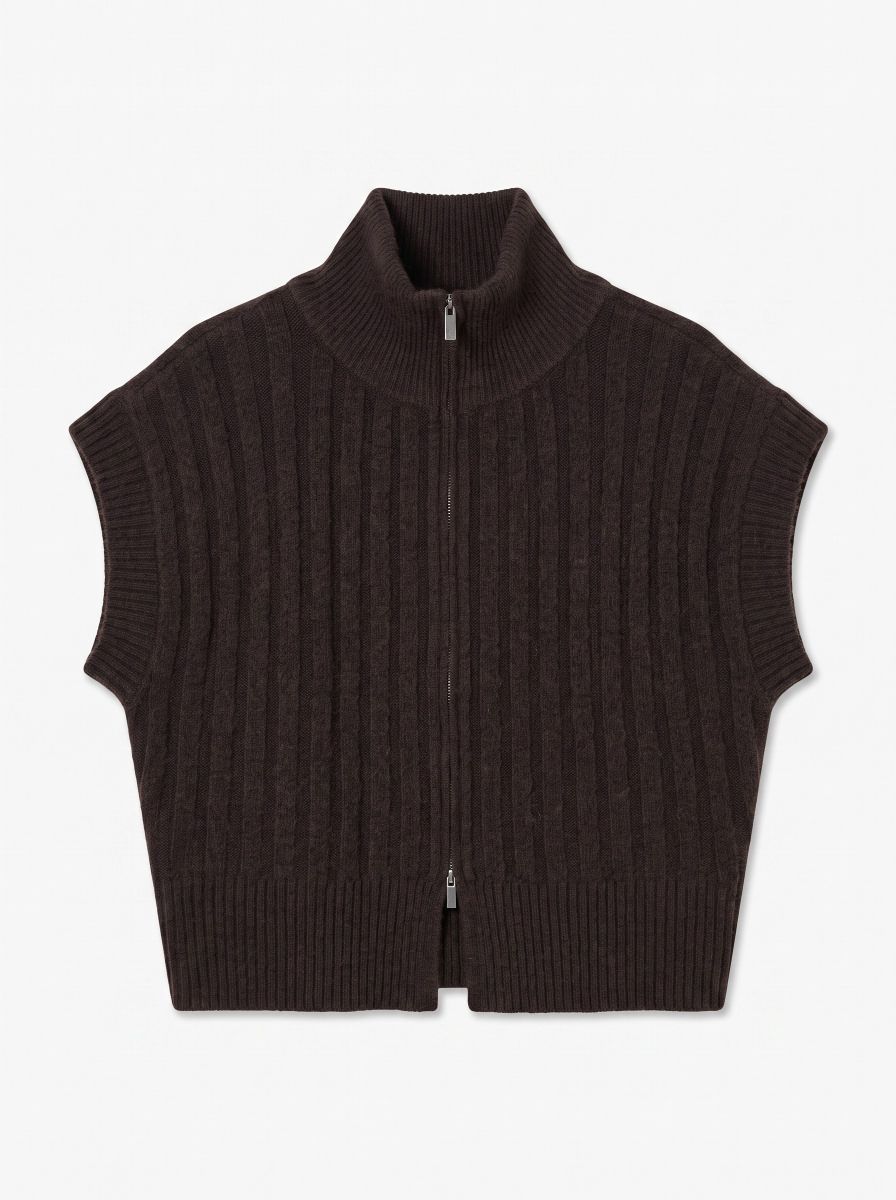 VMBANG RIB SL HIGHNECK ZIPPER VEST NOOS