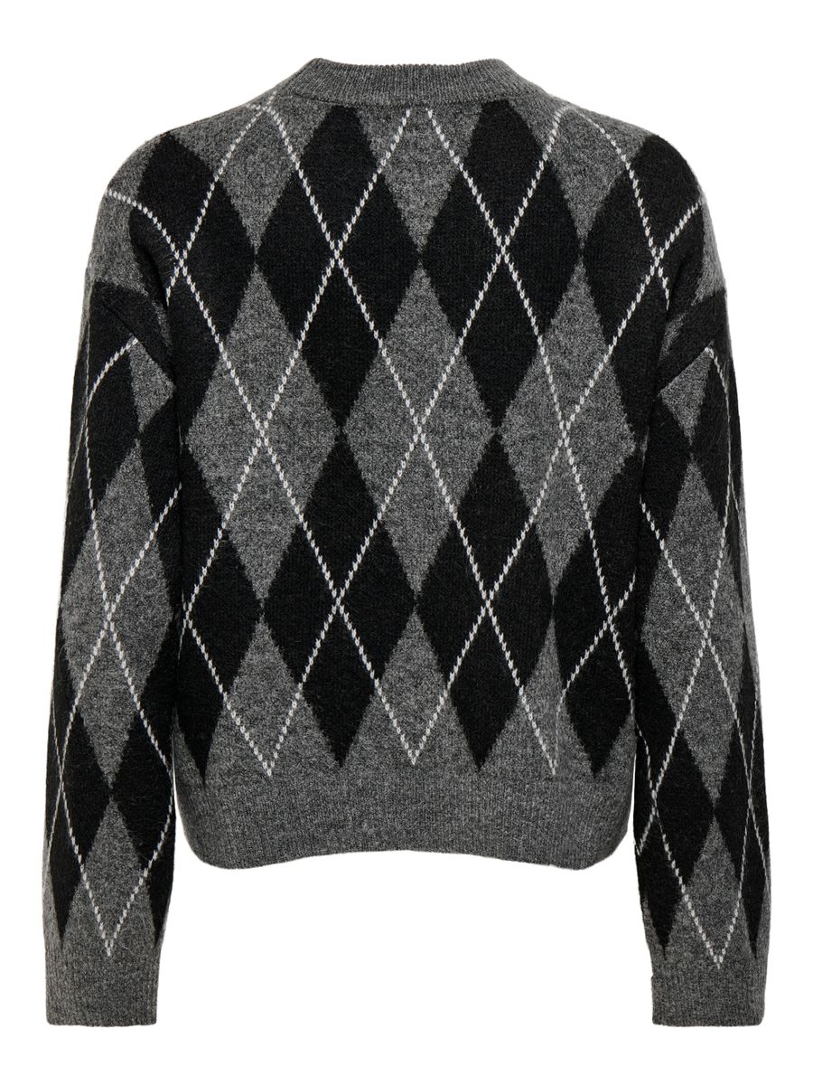 JDYBIANKA L/S ARGYLE PULLOVER KNT NOOS