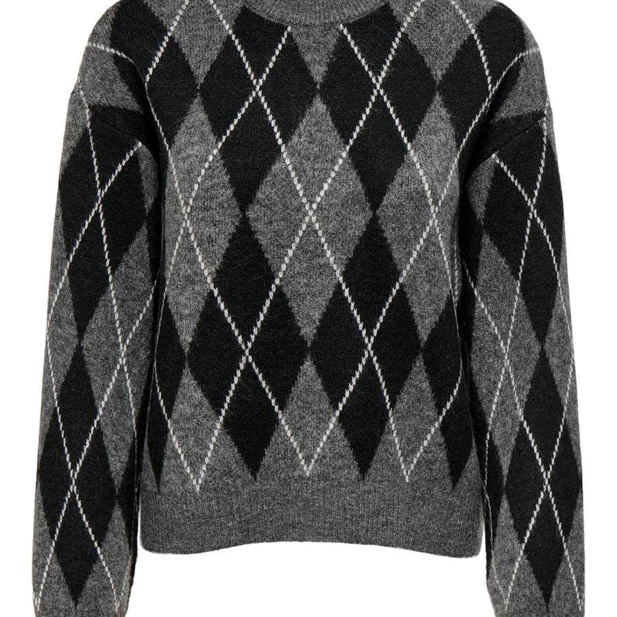 JDYBIANKA L/S ARGYLE PULLOVER KNT NOOS
