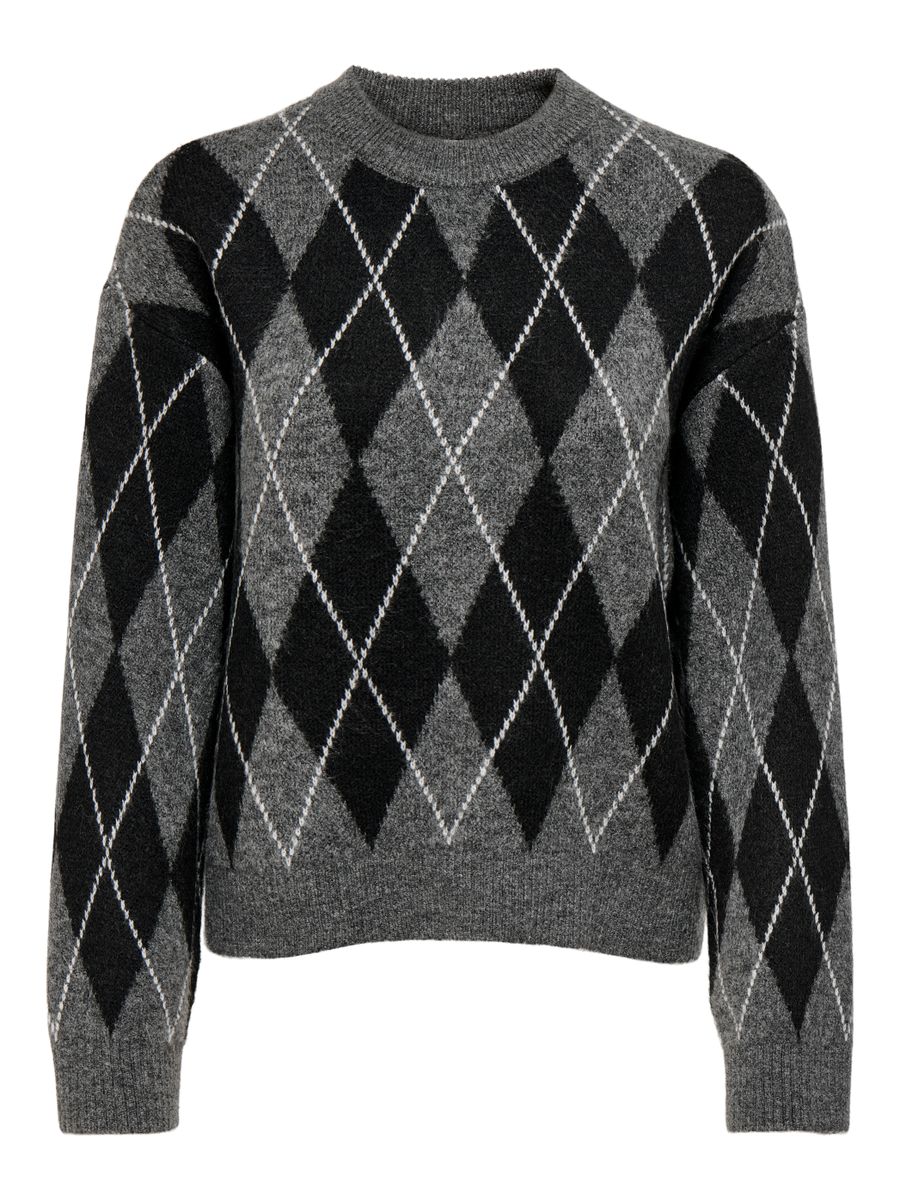 JDYBIANKA L/S ARGYLE PULLOVER KNT NOOS