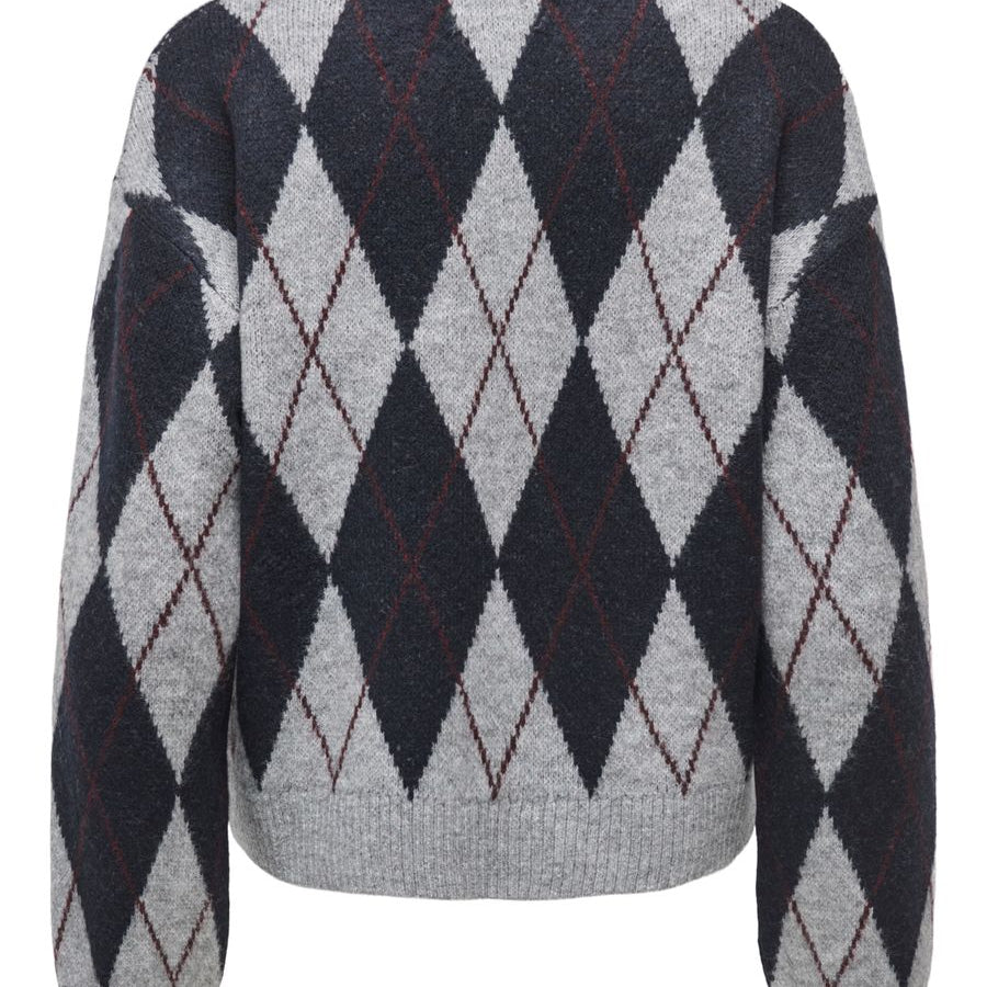 JDYBIANKA L/S ARGYLE PULLOVER KNT NOOS