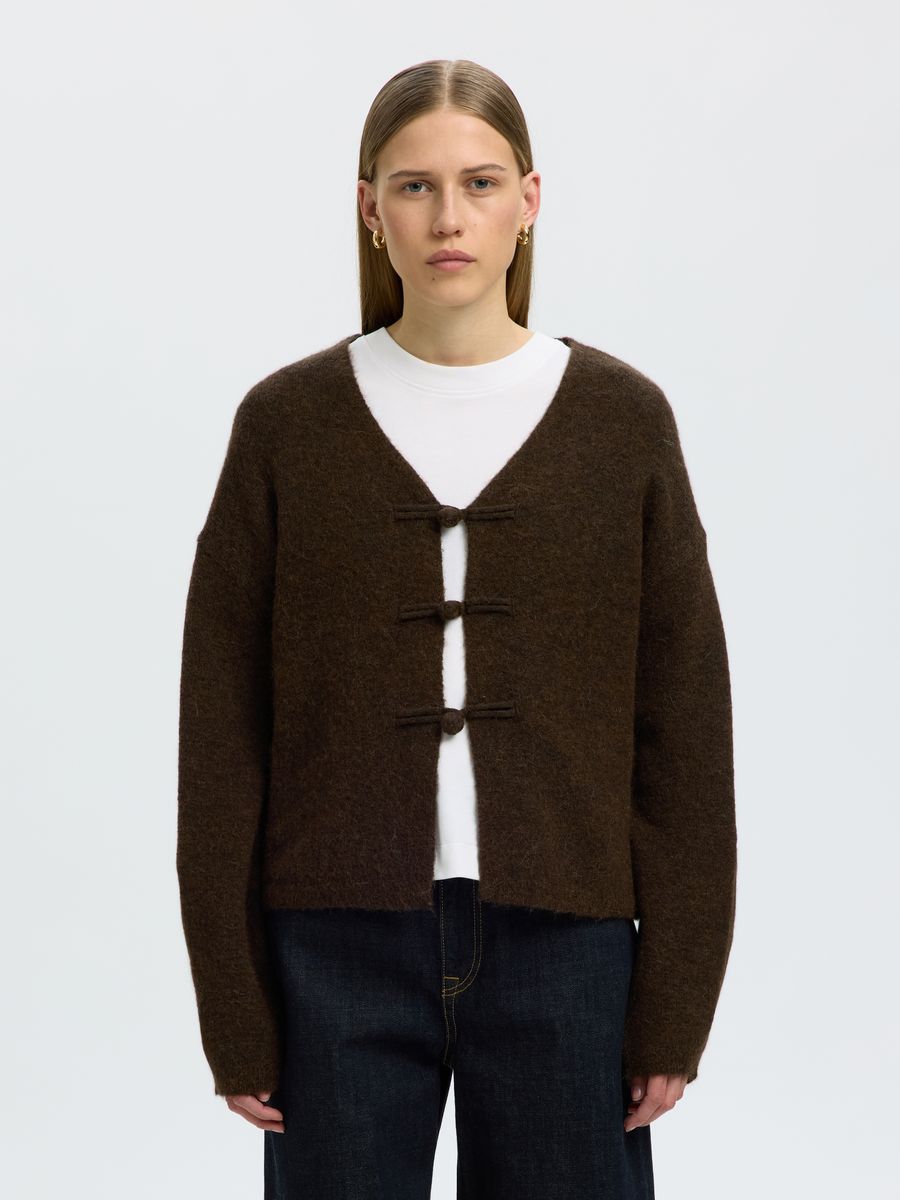 SLWLULU LS DUFFLE KNIT CARDIGAN