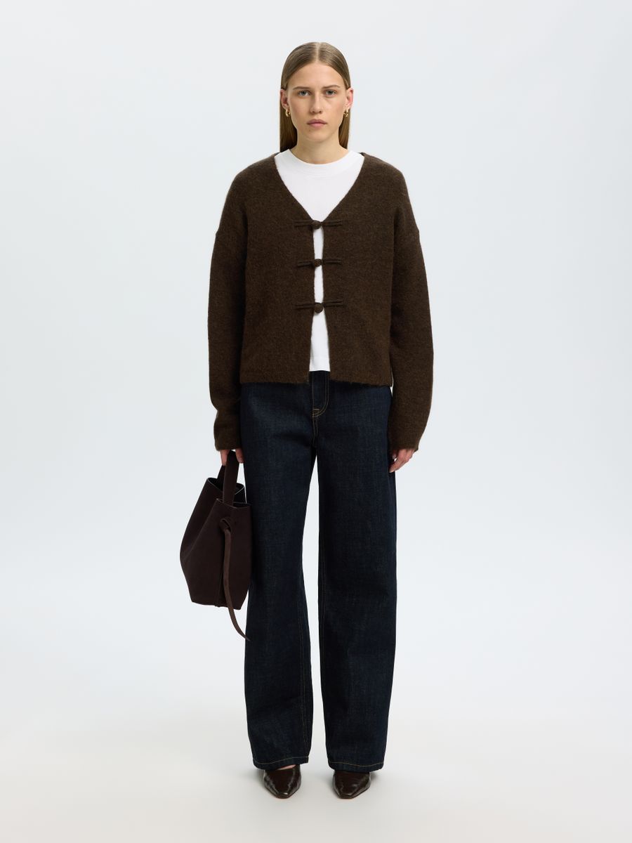 SLWLULU LS DUFFLE KNIT CARDIGAN