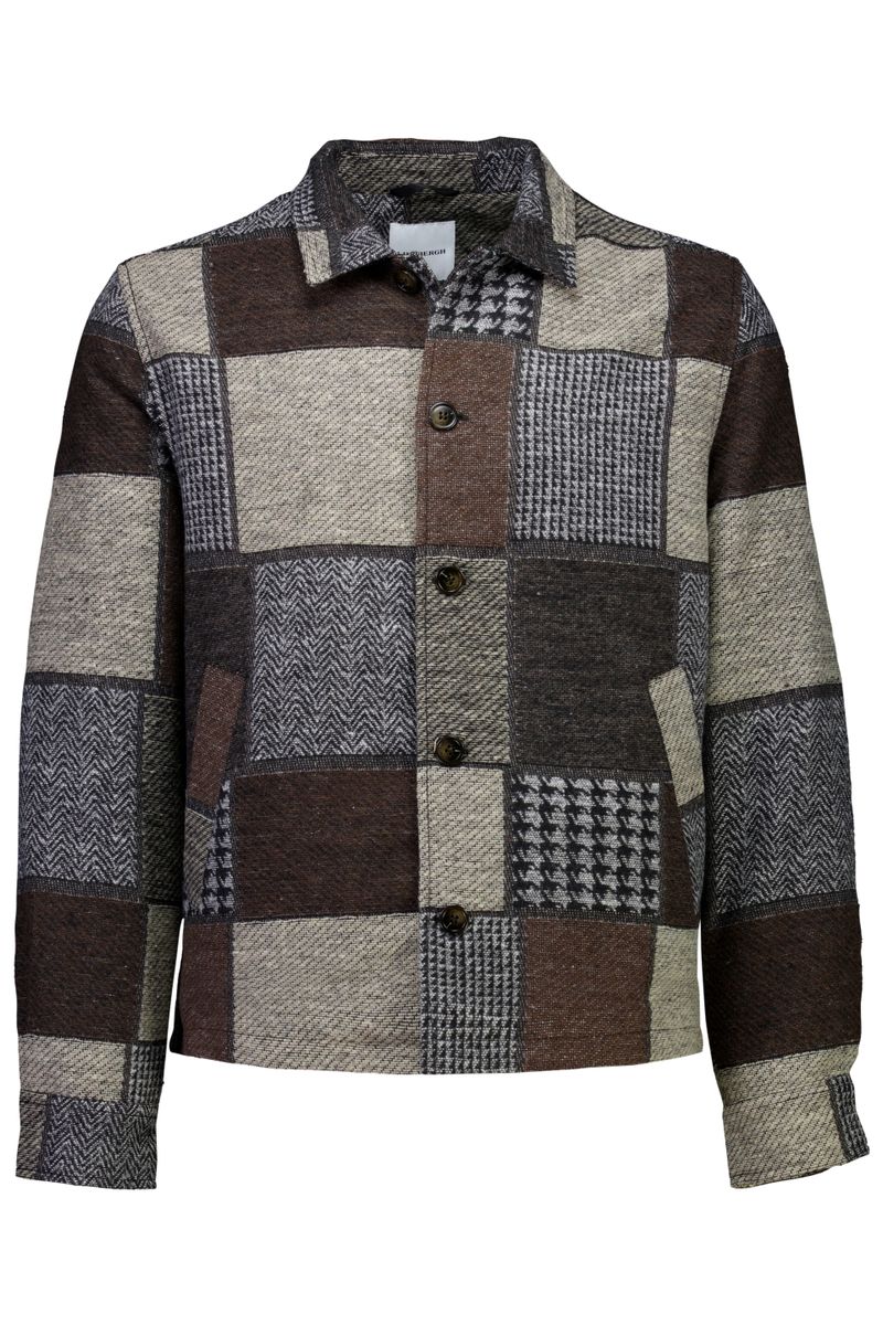 Overshirt mit Patchworkmuster